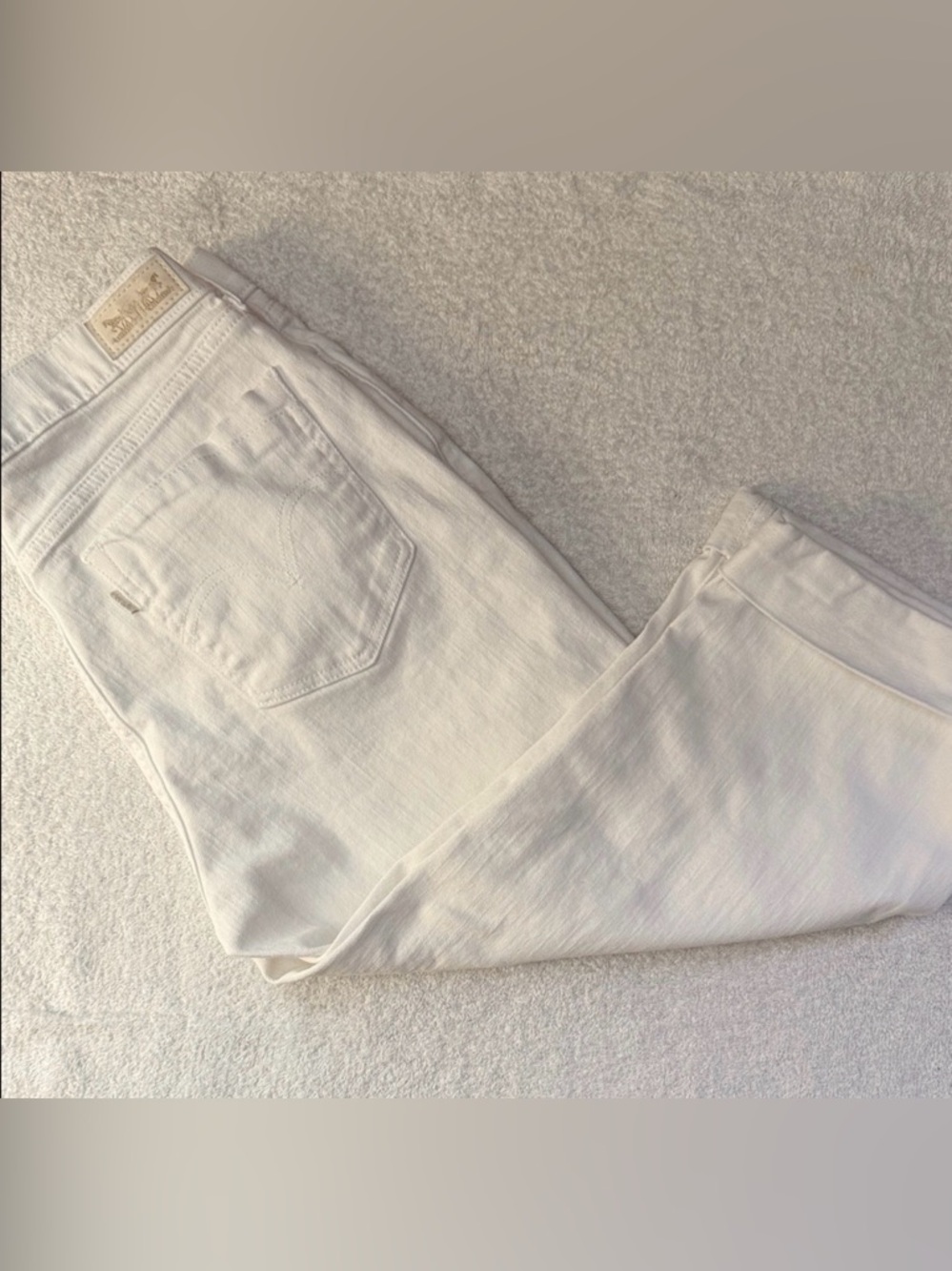 Levi's 517 Relaxed Fit Capri Cropped Cuffed Ankle Jeans Silver Tab VTG Inspired